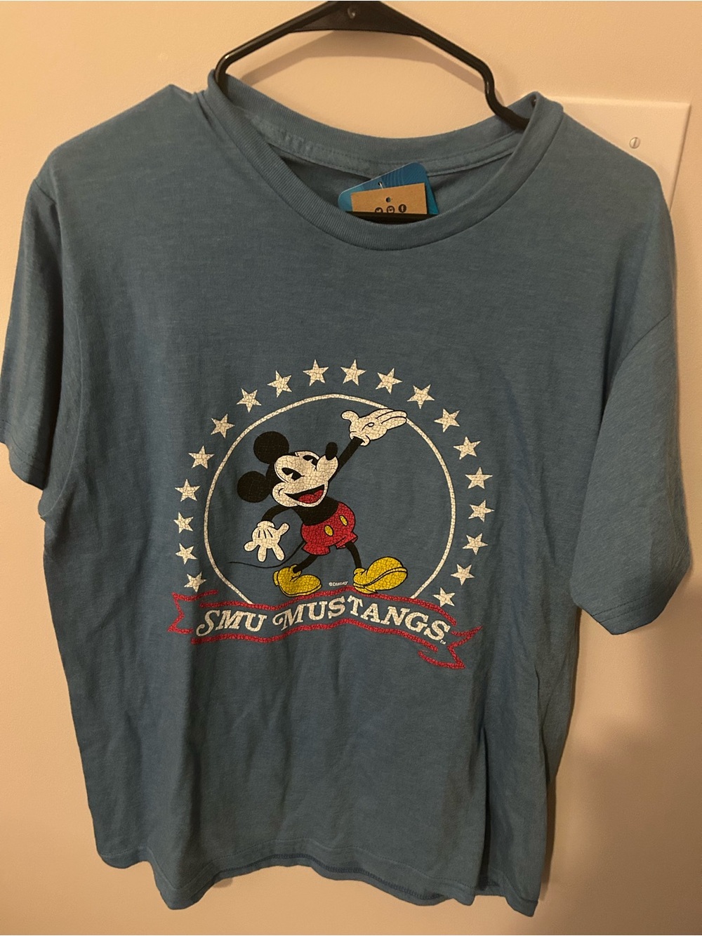 NWT Disney/Blue 84 SMU Mustangs T-shirt